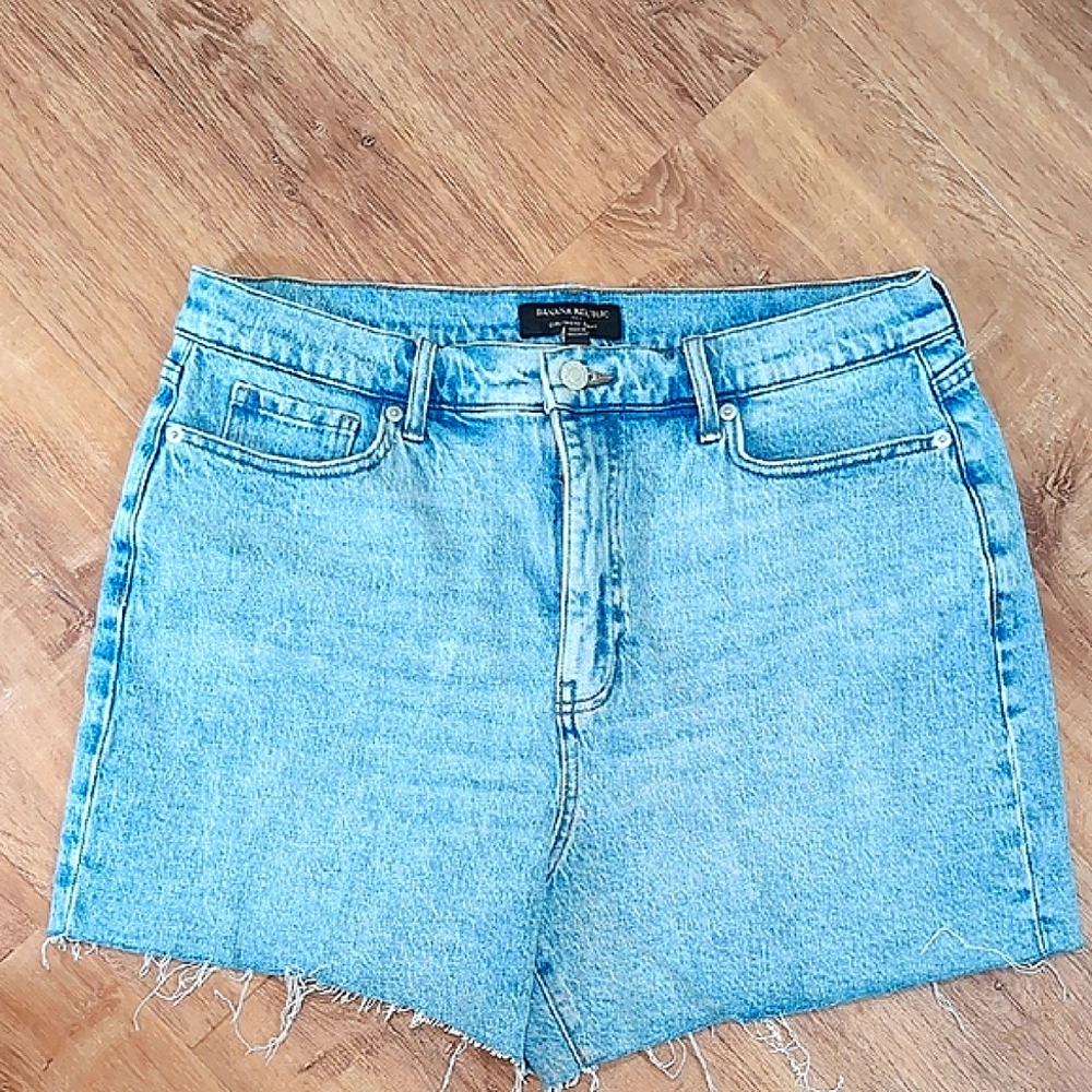 Banana Republic Light Blue Denim Cutoff Shorts